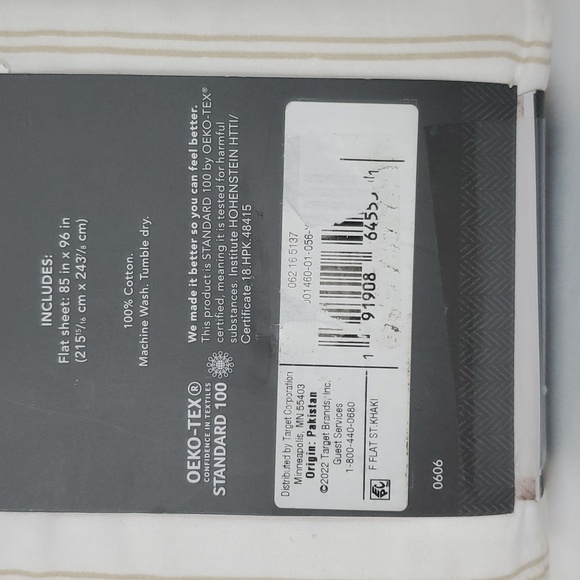 Threshold Ultra Soft Full Flat Sheet ~ Double Stripe ~ - Picture 15 of 16